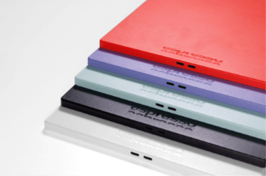 全5色のカラーバリエーション：ブラック、ホワイト、ミント、パープル、オレンジ