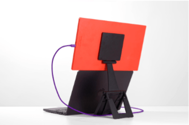 マグネット式スタンド「エスプレッソ スタンド プラス」の装着イメージ