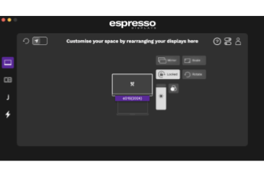 espressoFlowアプリケーションの設定画面イメージ